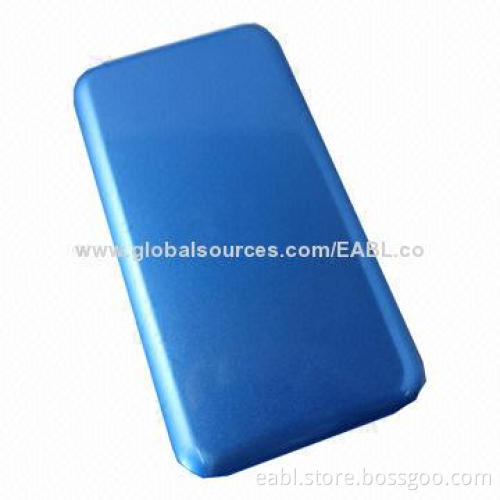 Portable battery charger, 5,000mAh, 4 LED indicators, 4 colors, 200g, safe, light, fashion